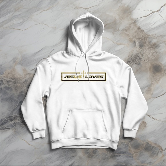 Other - Men’s Hoodie Jesus Loves Us Christian Faith Sweatshirt